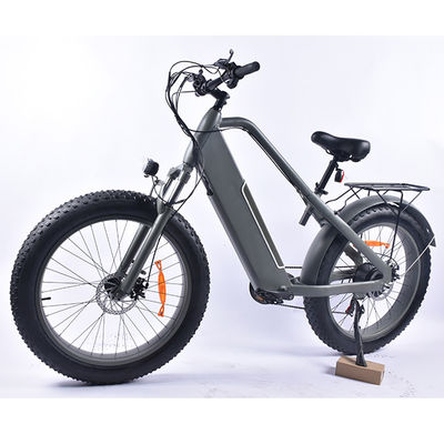 केएमसी चेन के साथ 26in फैट टायर इलेक्ट्रिक हंटिंग बाइक 1000w मिश्र धातु फ्रेम
