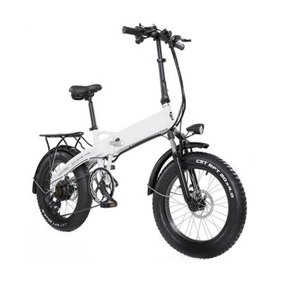 वयस्कों के लिए 350W फोल्डिंग इलेक्ट्रिक बाइक, 20 &quot;4.0 फोल्डेबल फैट टायर बाइक 28MPH