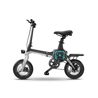 वयस्कों के लिए इलेक्ट्रिक बाइक 450W eBike 18.6MPH तक 28 माइलेज 14 इंच हवा से भरे टायर के साथ