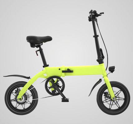 14 इंच सिटी इलेक्ट्रिक फोल्डिंग बाइक 36V फैट 250W 7.5ah साइकिल डिजिटल लिथियम बैटरी सीई के साथ रियर मोटर ऑल टेरेन