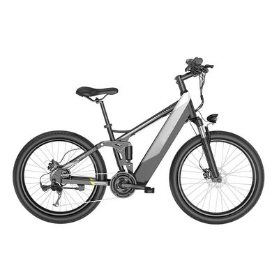 २७ स्पीड पेडल असिस्ट इलेक्ट्रिक साइकिल शिमैनो २.५ टायर के साथ तैयार