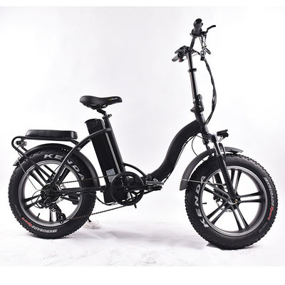 ODM फैट टायर फोल्डिंग इलेक्ट्रिक बाइक 6Speed ​​Derailleur 30KMH