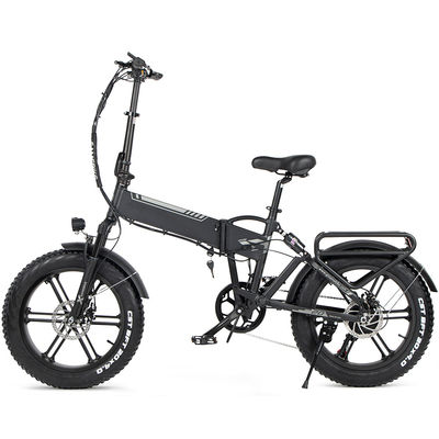 शिमैनो फैट टायर इलेक्ट्रिक फोल्डिंग बाइक 22mph मैक्स स्पीड 14.5A