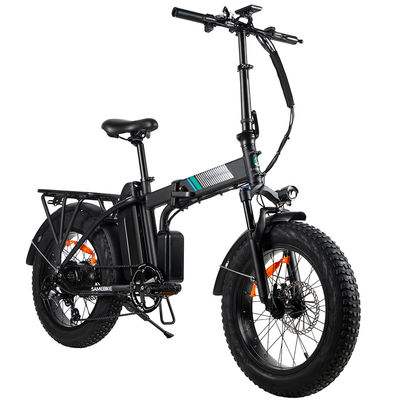 0.5KW फैट टायर इलेक्ट्रिक फोल्डिंग बाइक, 180kg सेफ लोड फोल्डिंग फैट टायर Ebike