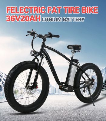 वयस्कों के लिए इलेक्ट्रिक साइकिल 26 इंच माउंटेन बीच ईबाइक फैट टायर इलेक्ट्रिक बाइक